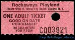 Playland Ticket
