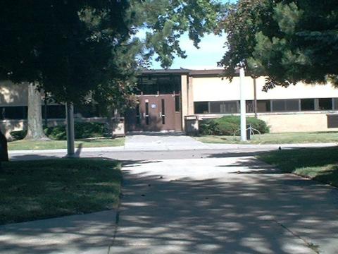 The front walkway.