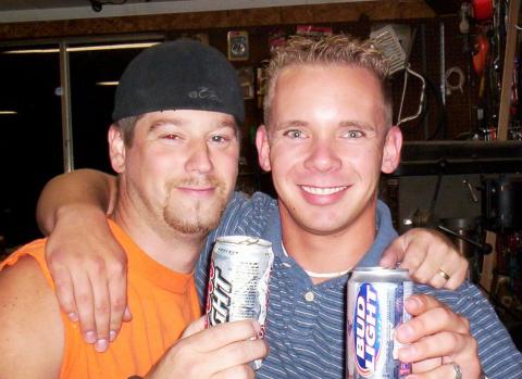 Hubby and Chad  8-20-04