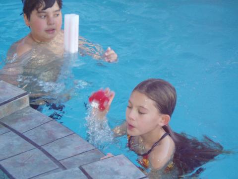 More swimming-Cousins Wesley & Kiyomi