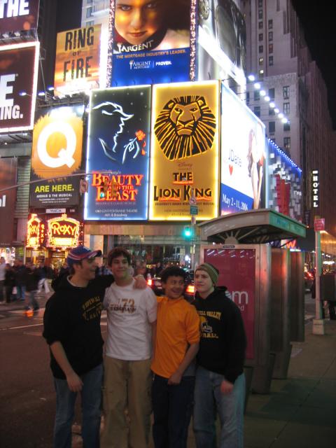 Zak and pals in NYC