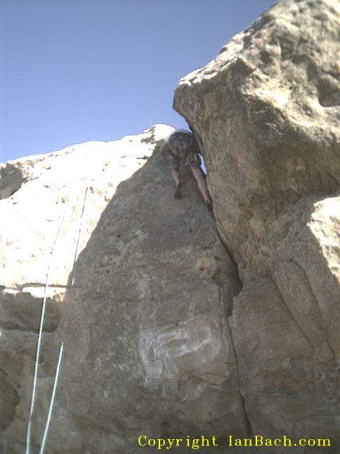 me climbing near top of liz