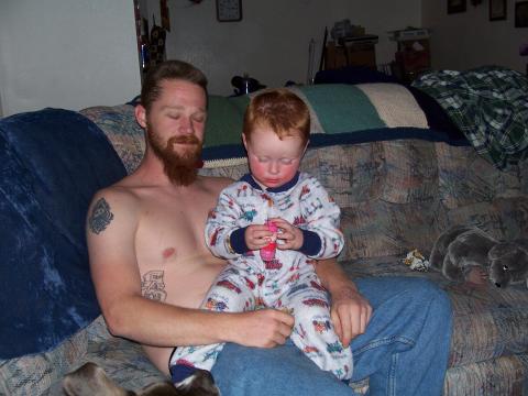 my oldest son and his son