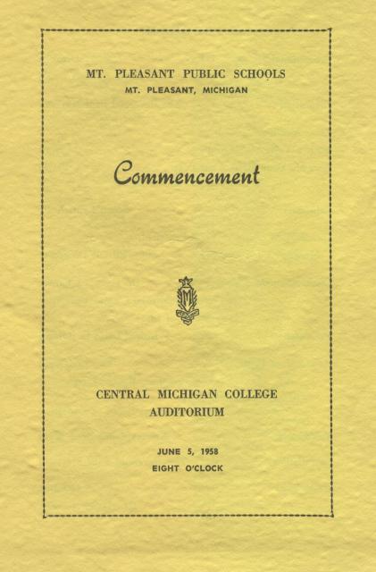 1958 Graduation