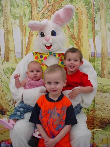 kids at easter