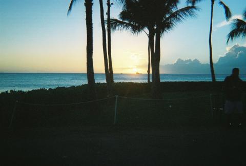 Sunset at luau