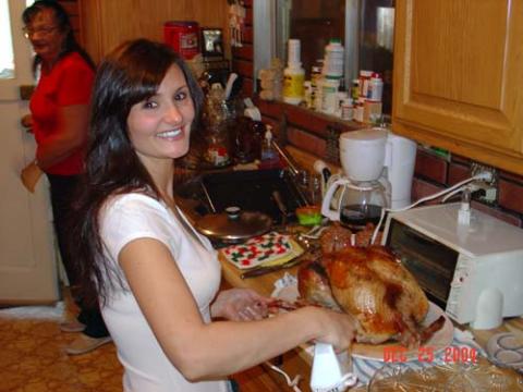 Look at the Vegetarian with a turkey
