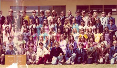 1972 Madrona Elementry 8th Grade Graduating Class Right side