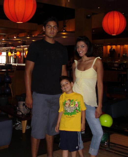 My kids and I bowling 7-06