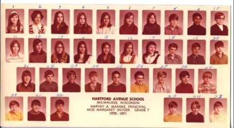 Hartford Avenue Elementary School Class of 1972 Reunion - Class Photos