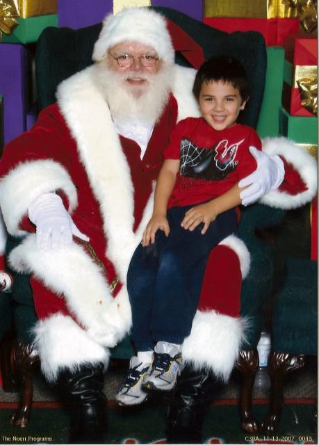 Jordan with Santa