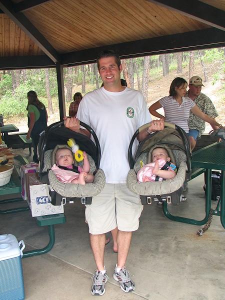 James and his girls