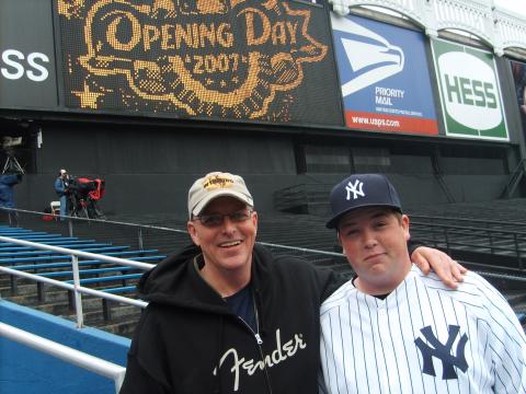 Me & my son Tim at opening day