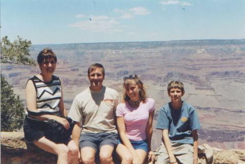 Family at Grand Canyon