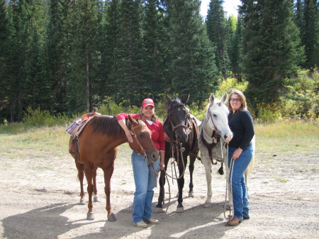 Lisa, the horses and I