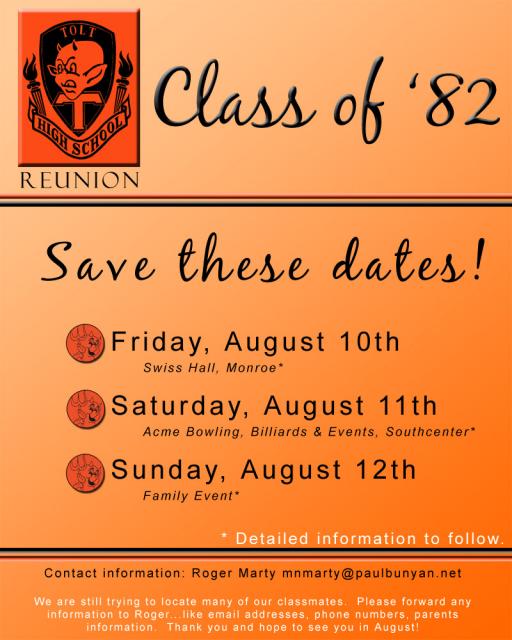 Class of '82 Invitation