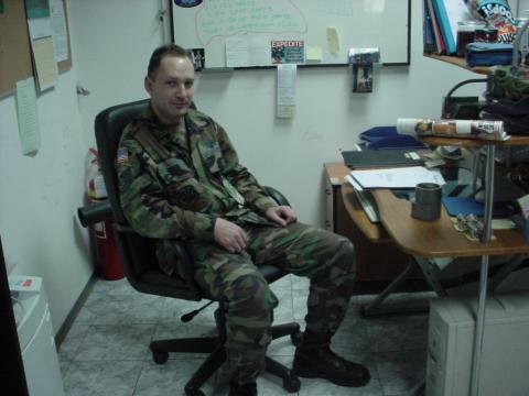 Mitch in office-Kosovo