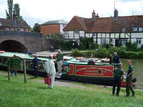Canal Boat in Hungerford, England