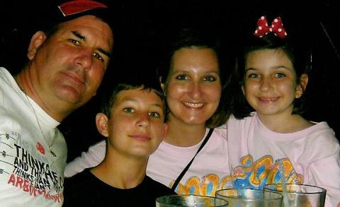 family at Disney World in October