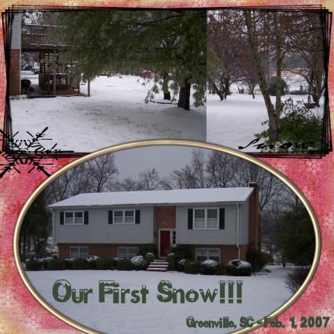 Snow in Greenville (SC 2-1-07)