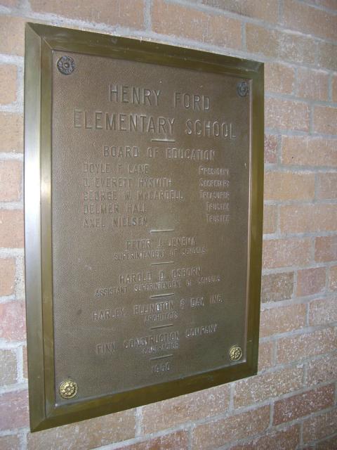 ford school placque
