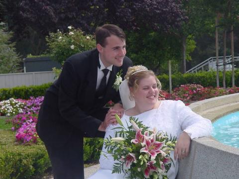 Jimmy & Steph on their Wedding Day