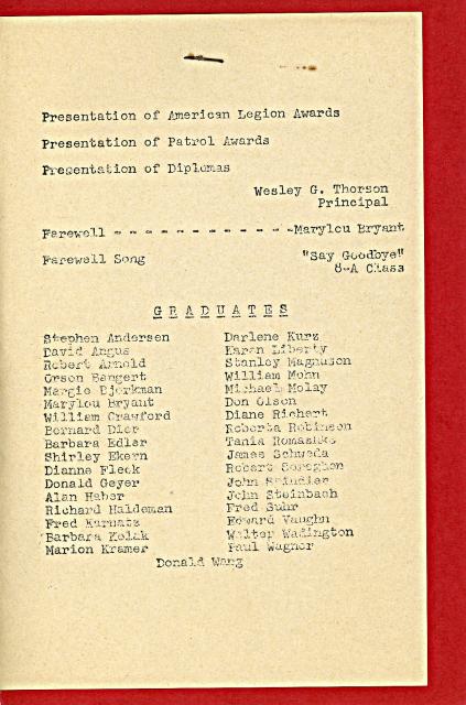 Graduation Program, Page 2