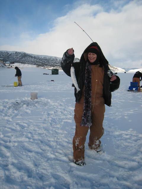 arlene ice fishing christmas 2007