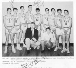 BHS Basketball 1958
