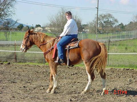 Sparky's 1st ride