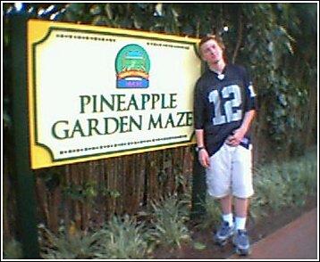 Josiah at Dole Pineapple Garden Maze