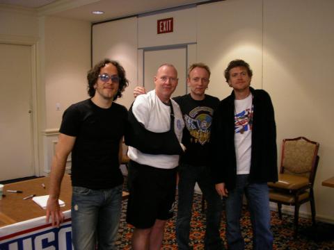 Three members of the group Def Leppard