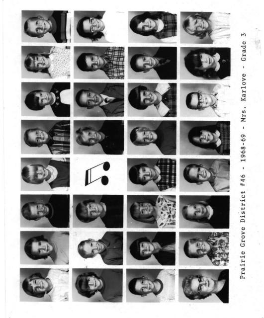 Mrs. Karlove's 1968-69 3rd grade