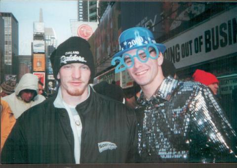 Bill & Will Newyrs NY 2000