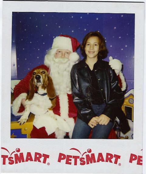 With our Bassett Hound,Cricket 3yrs ago