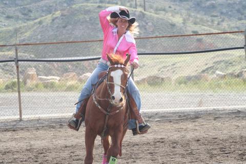 rodeo girl smile