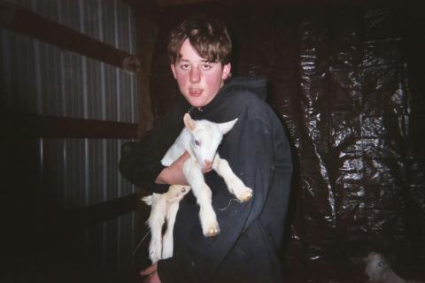 James & Baby Goat