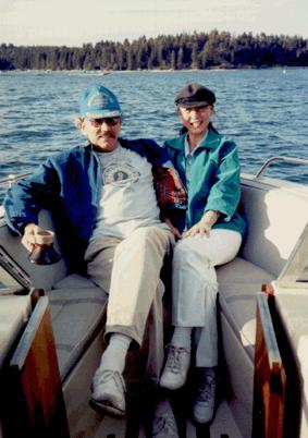 Chuck & Linda on Lake Arrowhead