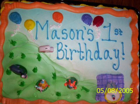 Mason's 1st cake