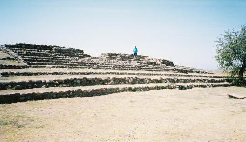 Steve at the Aztec/Incan Ruins