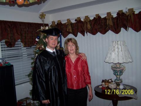 Mom and Paul, the graduate