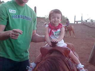 Alora's 1st Pony Ride Oct 2001