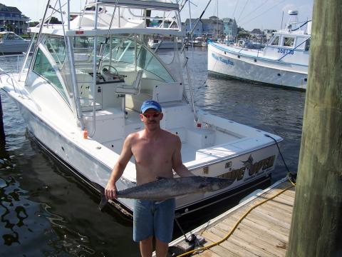 ERIC COMING IN FROM FISHING