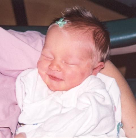 Abby as a  Newborn Baby