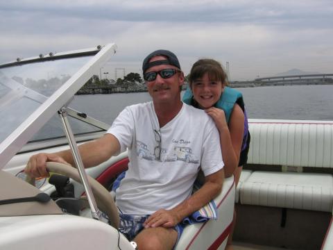 A day on the boat with my daughter