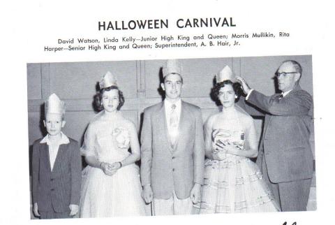 halloween king and queen 1955