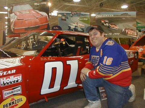 Me with a race car