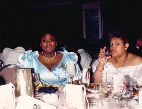 Donna & Dana at prom