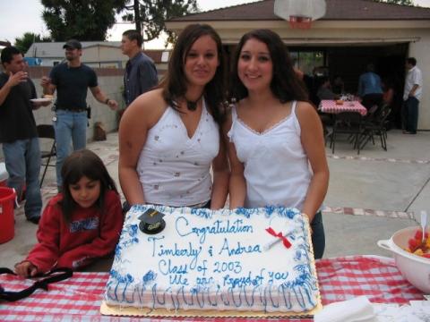 graduation cake 2003