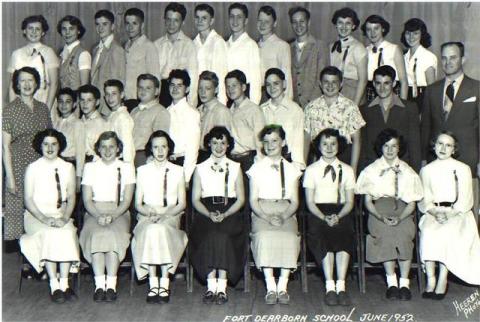 Ft. Dearborn Elementary School Class of 1952 Reunion - Eighth Grade